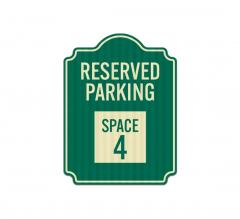 Reserved Parking Space Aluminum Sign (EGR Reflective)