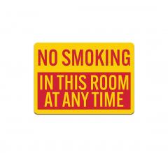 No Smoking In This Room Decal (Non Reflective)