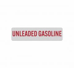 Unleaded Gasoline Decal (Reflective)