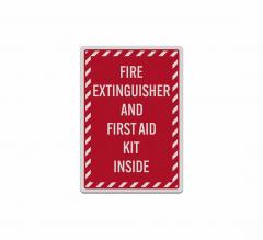 Fire Extinguisher & First Aid Decal (Reflective)
