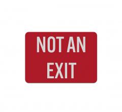 Exit Entrance Aluminum Sign (Reflective)