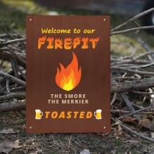 Reflective Firepit Signs