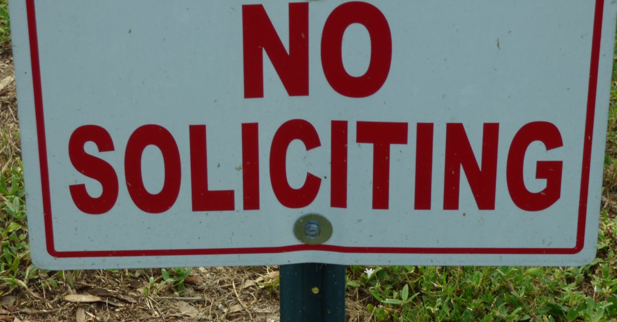 No Soliciting Signs