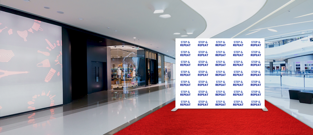 event step and repeat banner