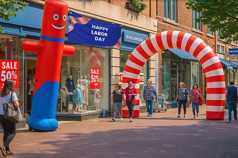 Why Labor Day Preps Are Incomplete Without Tube Men & Inflatables