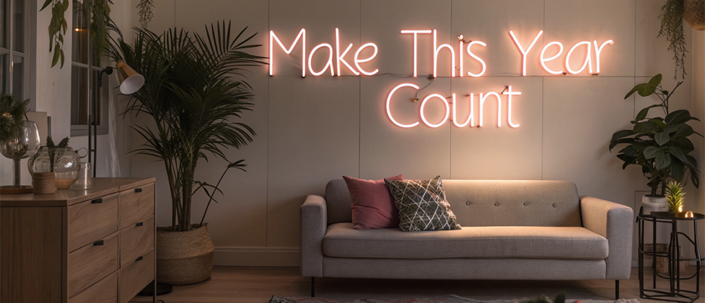 Why Neon Signs make great motivation décor for a new year home makeover