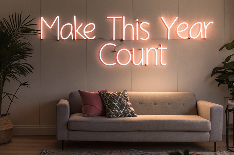 Why Neon Signs make great motivation décor for a new year home makeover