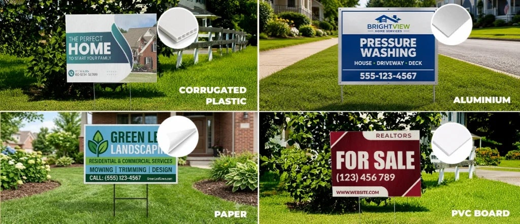 Which yard sign material lasts the longest