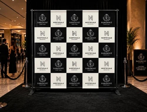 Step and repeat banner standard sizes