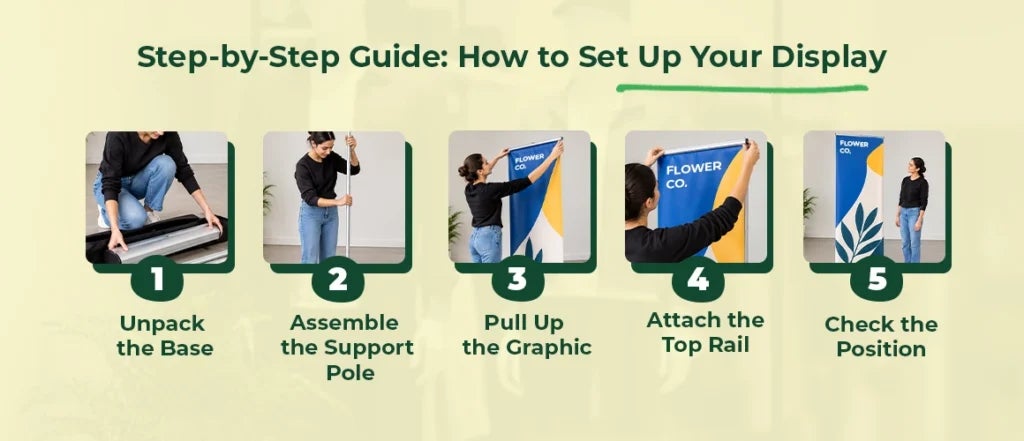 How to set up a retractable banner display: a step-by-step guide