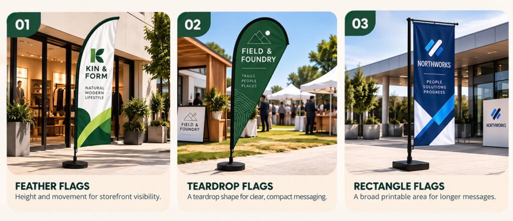 Primary advertising flag types