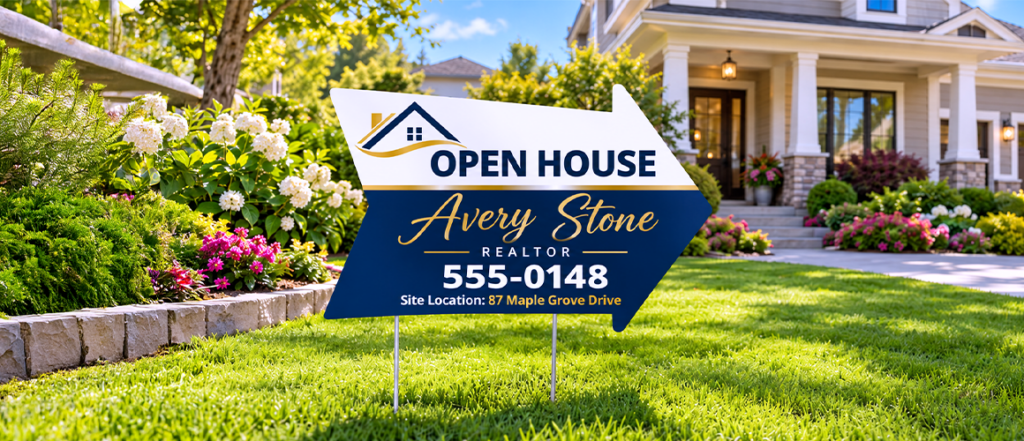 These graphics you should use for yard sign