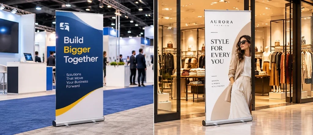 Where are retractable banners most effective